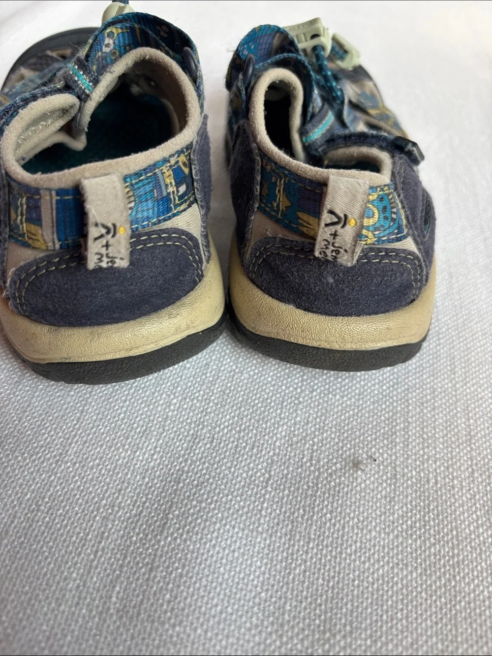Keen Kids Teal and Navy Closed-Toe Adventure Sandals